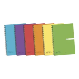 Enri colored notebooks. Pack of 5 notebooks.