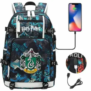 Harry Potter Boys Waterproof Multifunction USB Charging Schoolbag